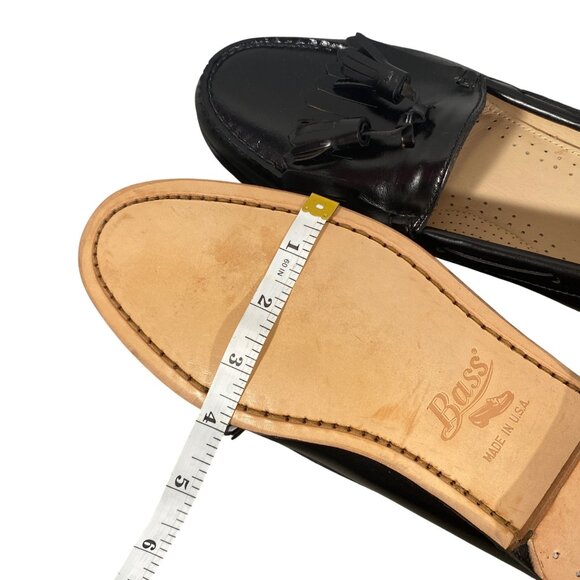 G.H. Bass & Co. Weejuns Tassel Loafers Black Leather Men’s Size 10 D - Picture 15 of 15